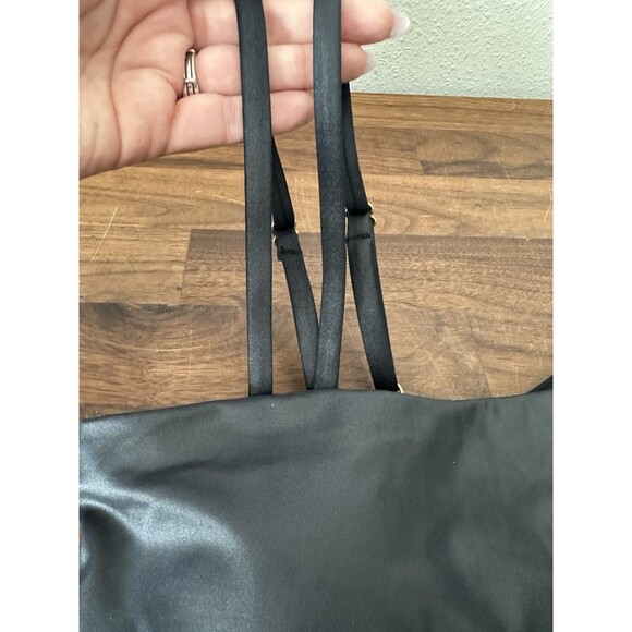 Zyia Black Metallic Light n Tight Asym Bra Large Removable Padding - Picture 4 of 11